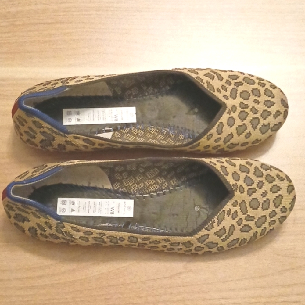 Rothy's "Retired Cheetah" Round Toe Ballet Flats … - image 4